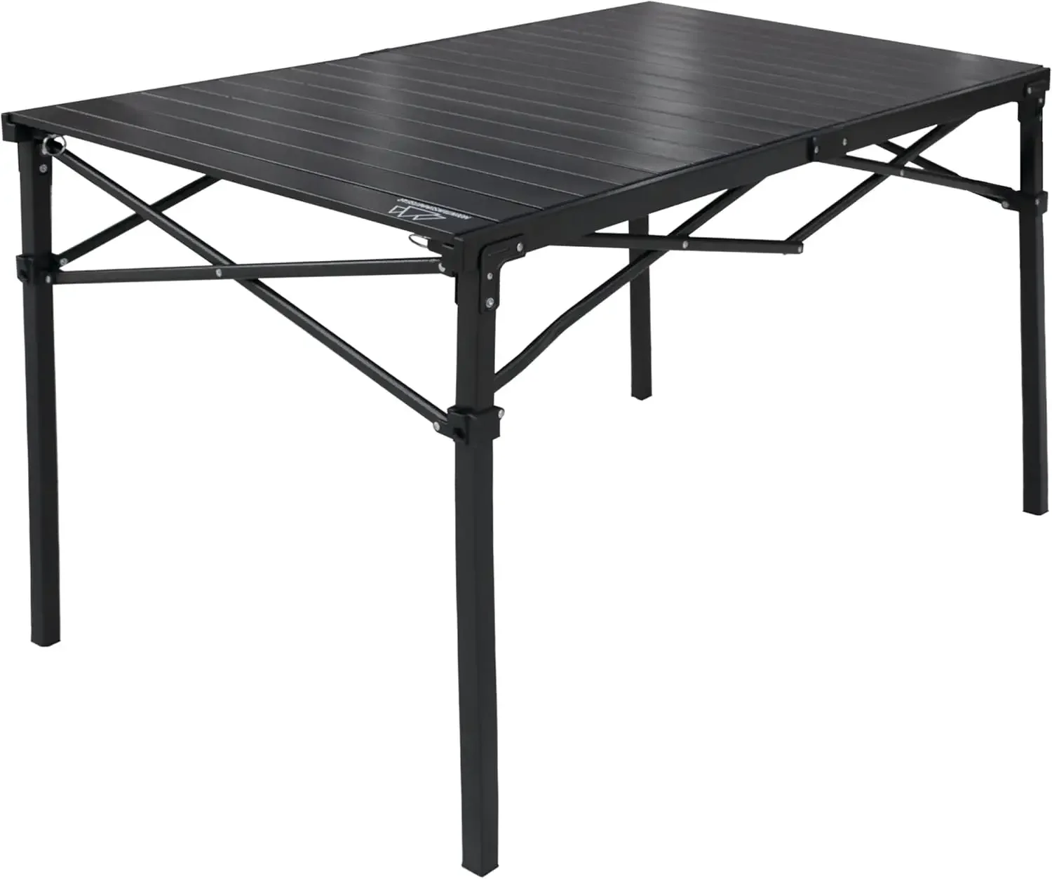 

Heavy-Duty Roll-Top Table for Camping (Large) - Portable Aluminum-Top Folding Table with Steel Frame by Caddis Sports