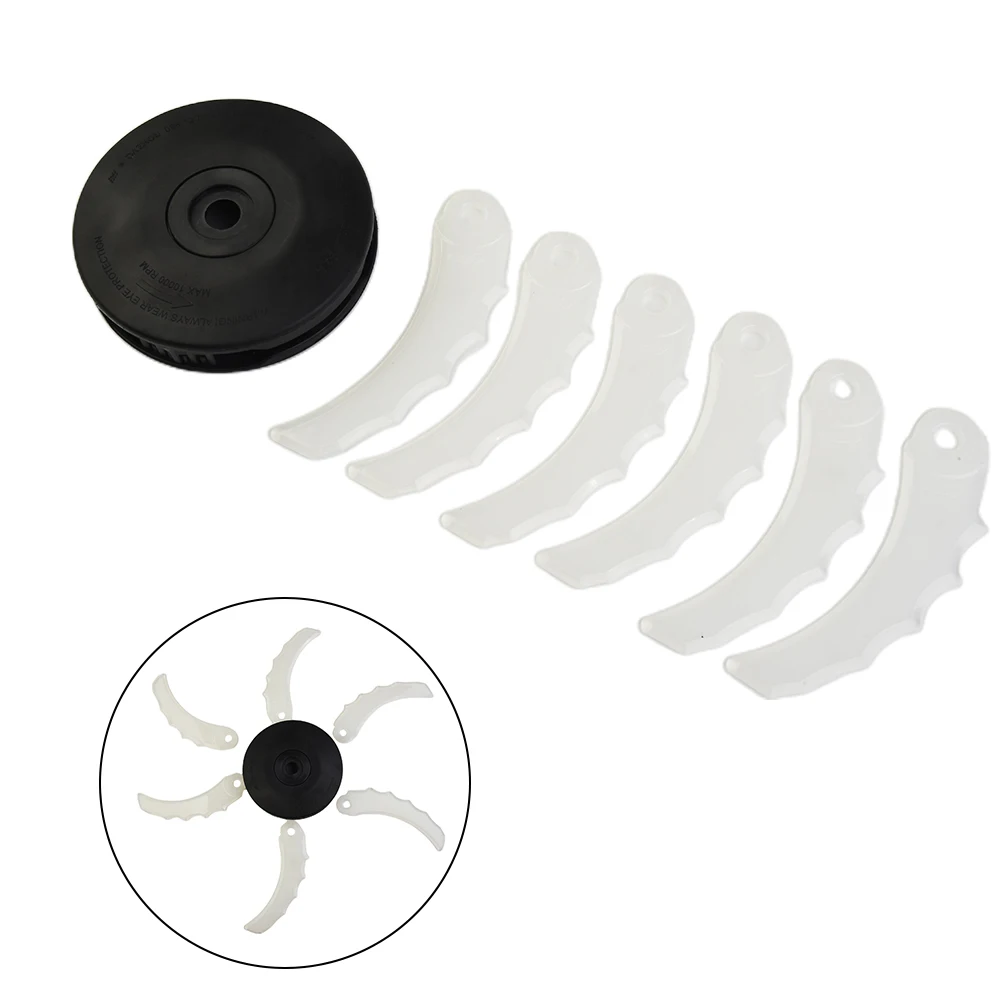 

Adapters M8x1.25RH Blade Head Plastic For Makita Black/white Diameter 255mm Moveable Plastic Cutters Trimmer Accessories