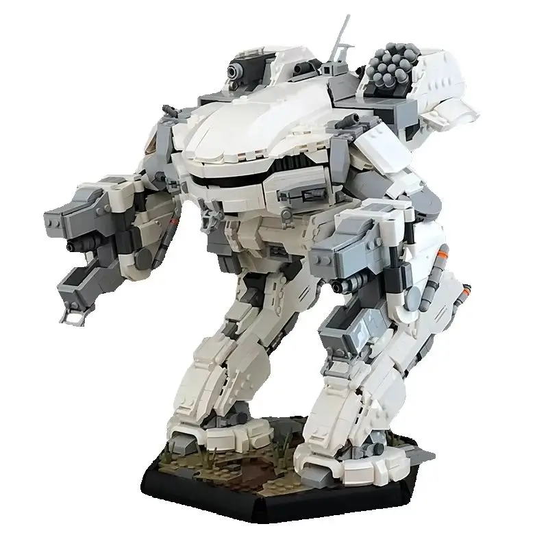 MOC BattleTeched Mech Robot Building Block Build Model King Crab Mech Action Figure Battle Robot Brick Toy Children Gift