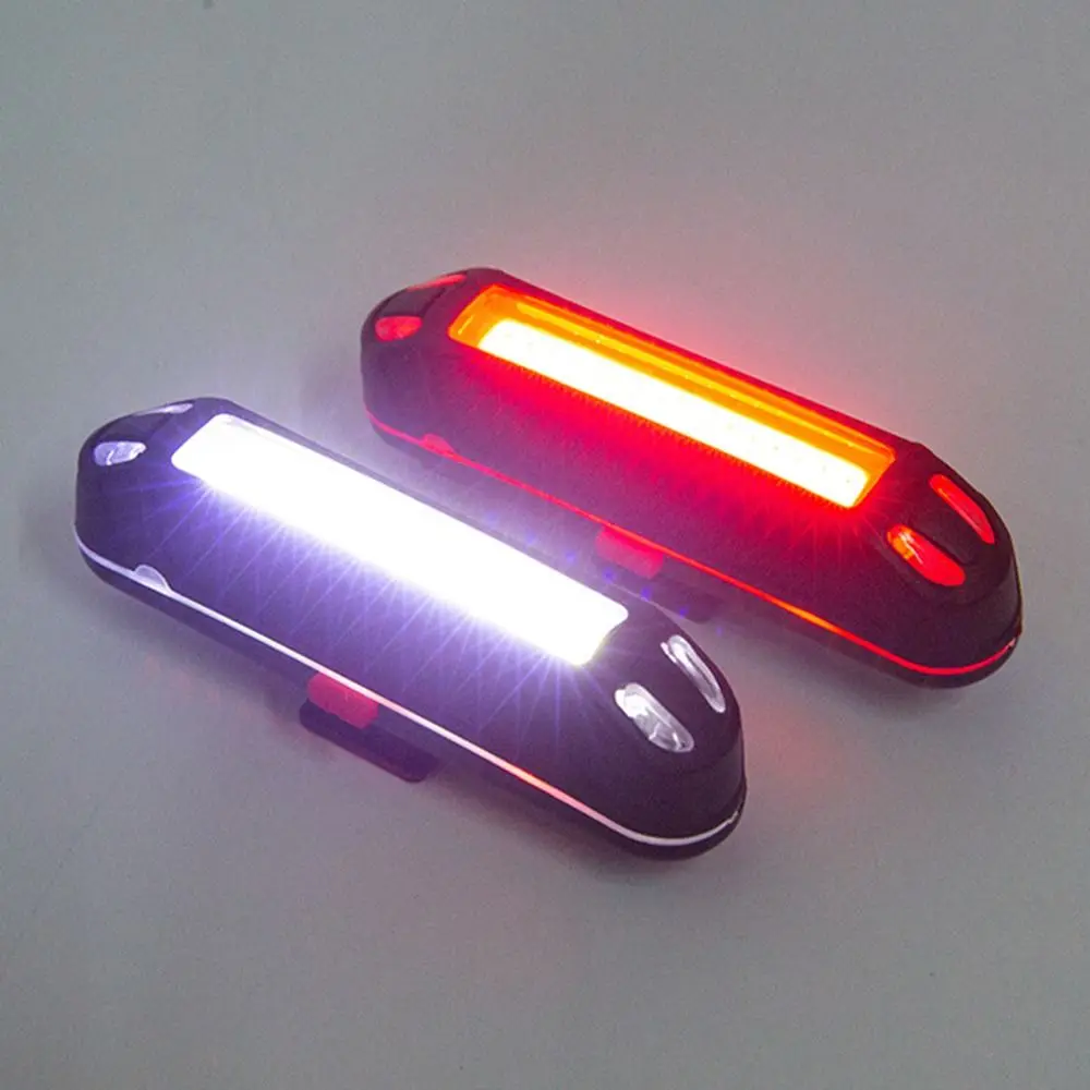 Ultra Bright Bike Tail Light USB Rechargeable Bicycle LED Rear Lamp for Road MTB Helmets Easy to Install for Safety Cycling