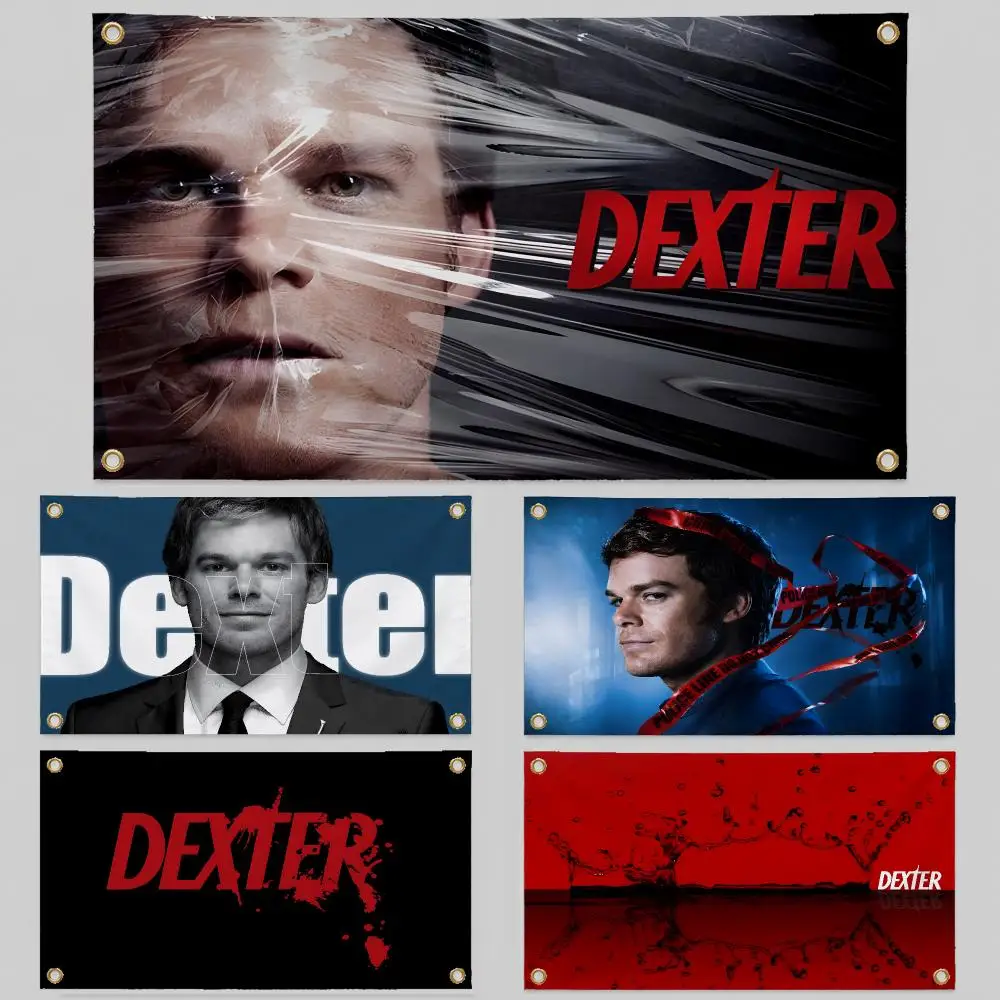 TV Dexter Morgan Bay Harbor Butcher Flags Wall Hanging Background Flag Wall Decor Banners for Outdoor Bedroom Dorm Room Decor