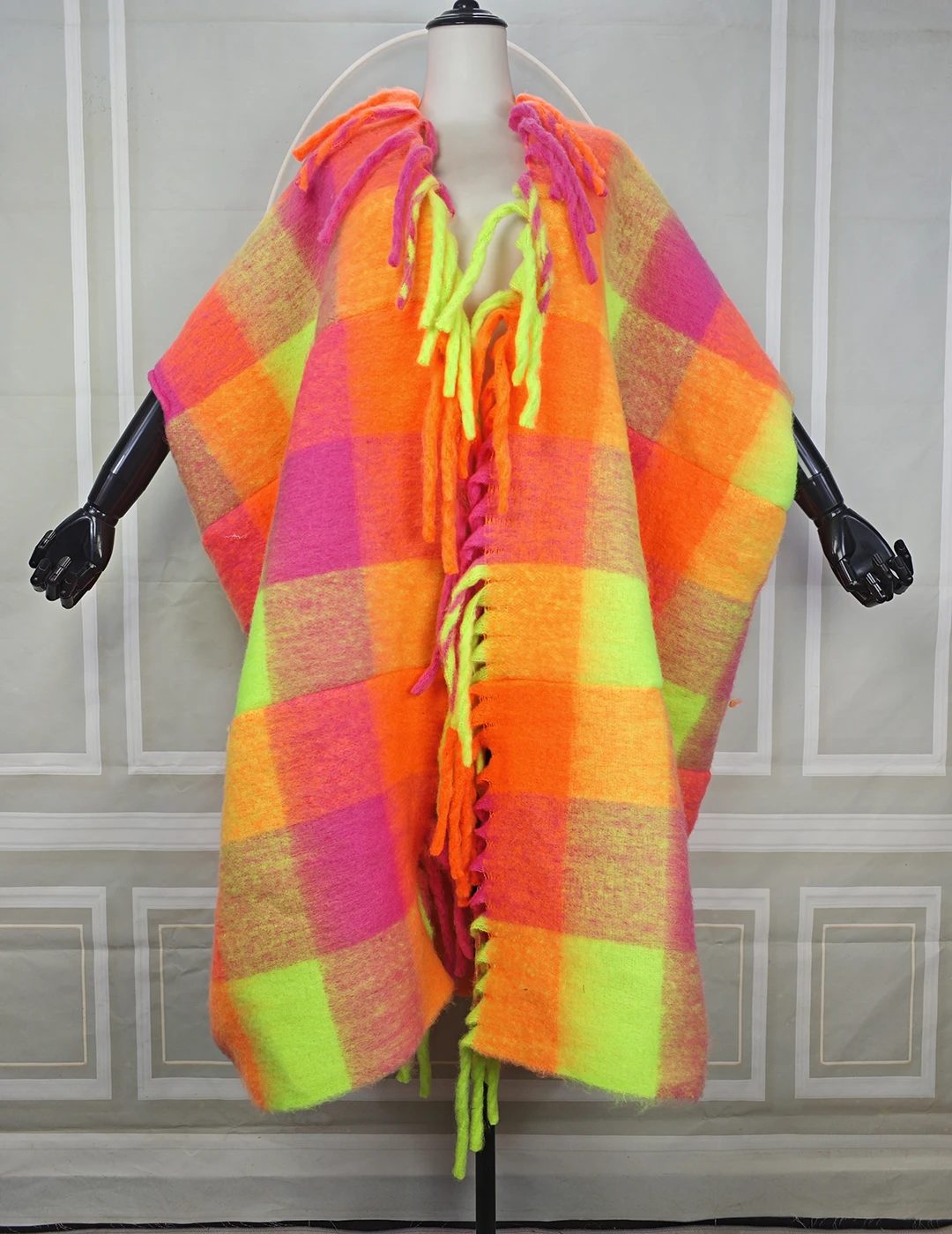 

Зимние модные женские кардиганы с открытой передней частью, большие африканские женские элегантные свободные теплые пышные пальто, нечеткие длинные кимоно для праздника