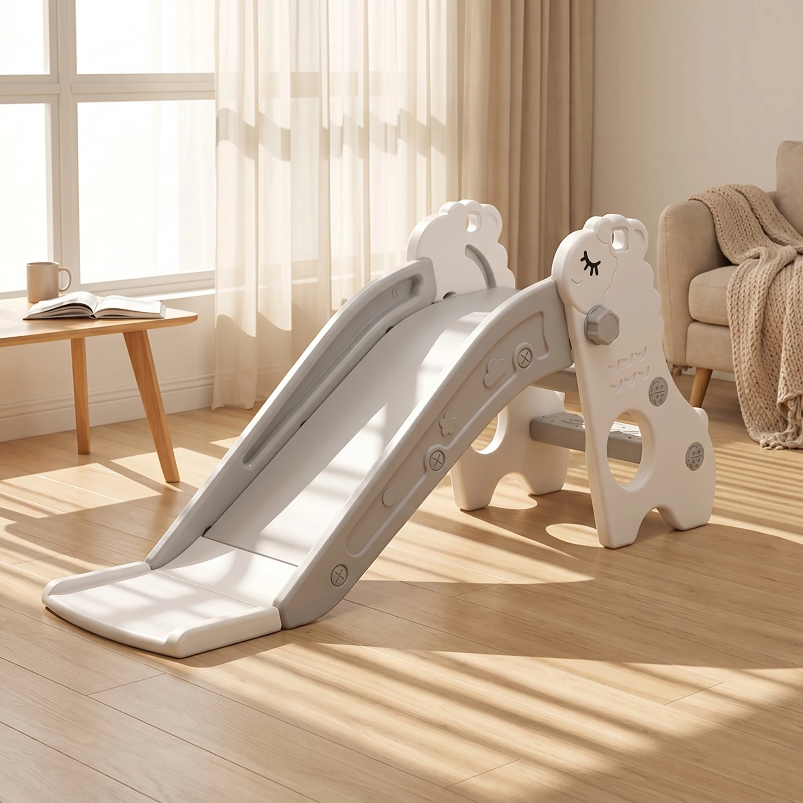 slide-with-climbing-frame-foldable-toddler-slide-kids-climber-compact-playset-slimline-for-toddlers-playroom-bedroom