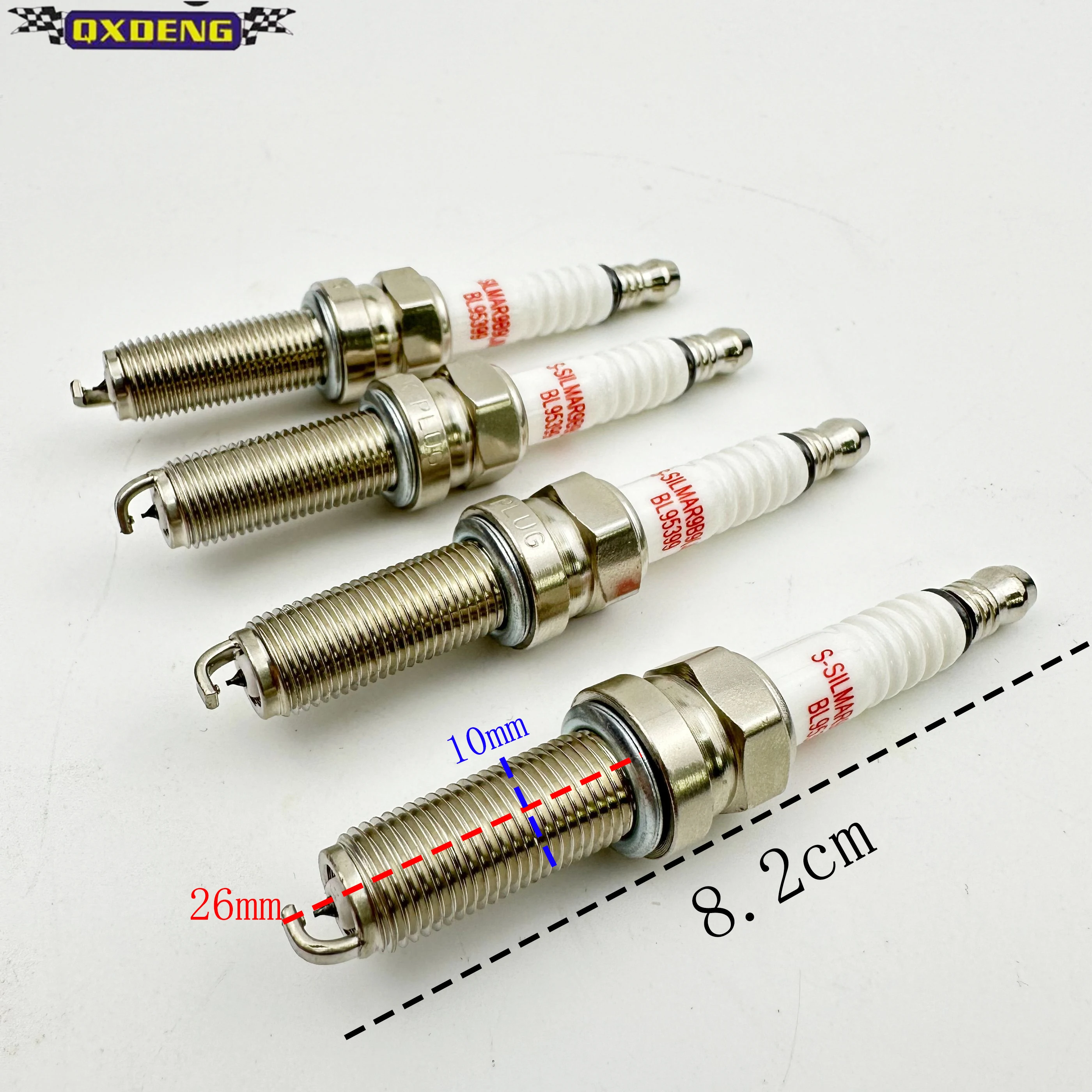 

4 PCS Dual Iridium with Resistor 95399 Spark Plug SILMAR9B9 for Springbok 650 400 SR450