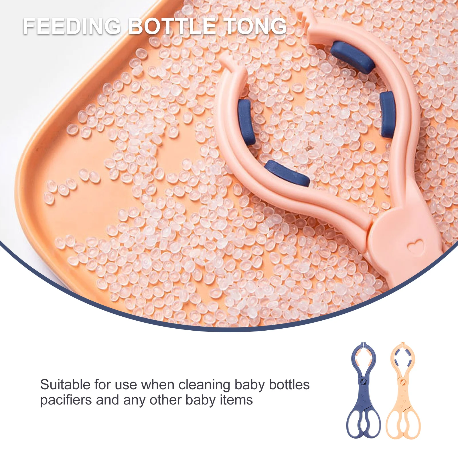 2 Stück rutschfeste, verbrühungshemmende Babyflaschenklemme, hochwertiges PP-Material, Multifunktions-Feederzange, leicht zu reinigende Babyflaschenzange