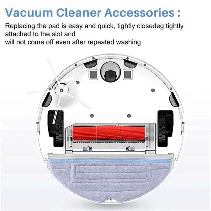 Kit de tampons de vadrouille en microfibre pour aspirateur Roborock S7 S7maxv S7maxv Plus S8 S8 + T7S T7S Plus, pièces de rechange, MAKE-12PCS