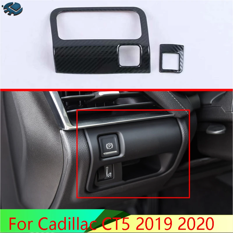 For Cadillac CT5 2019 2020 Stainless Steel Head Light Switch Button Control Panel Cover Trim Bezel With low version