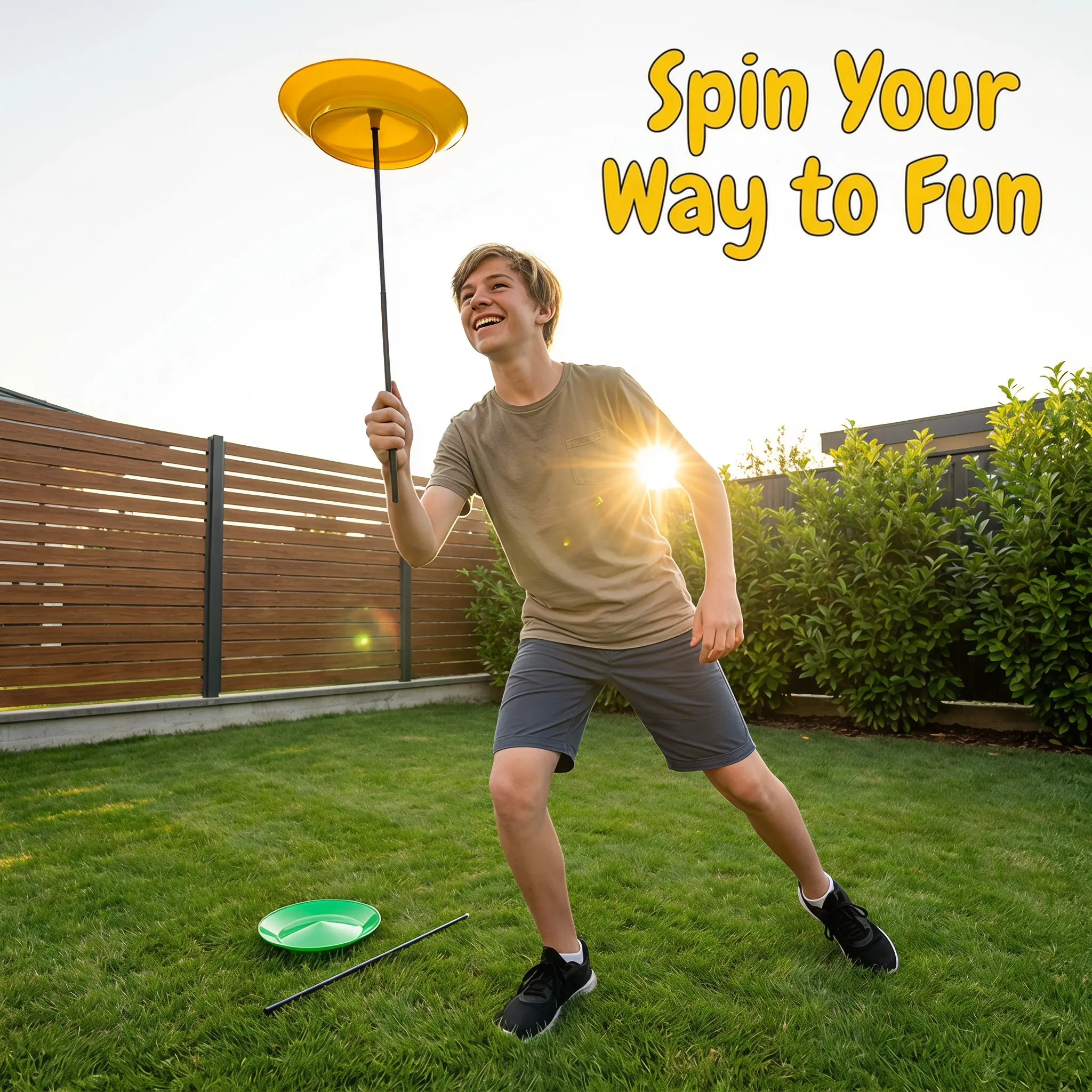 2Pcs Juggling Spinning Plates Sticks Elegant Visual Design for Circus Performances Party Supplies Juggling Beginner