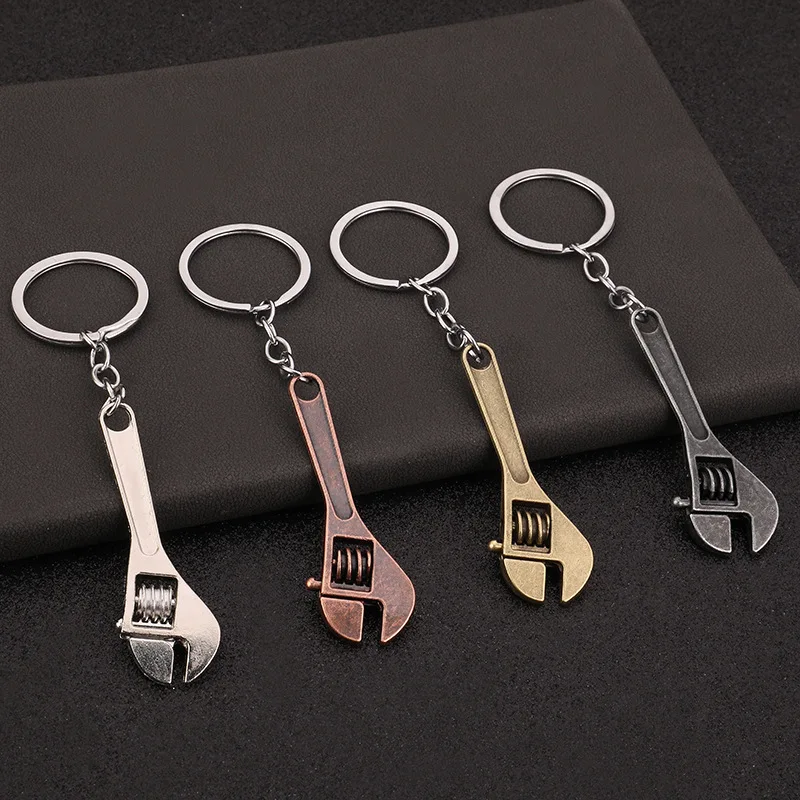 

Suitable for simulation tool Keychain Metal Creative adjustable wrench Keychain Pendant