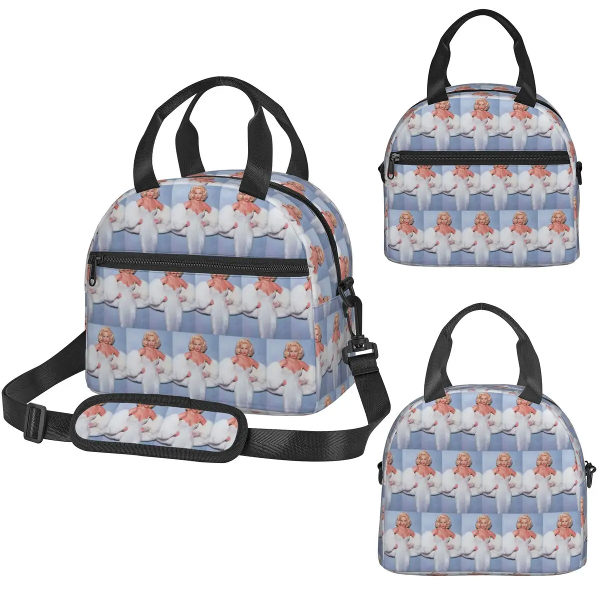Vintage Qeen Of Pop 80s Madonna Insulated Lunch Bag for Women Office Cooler Thermal Box Tote Portable Lunch Boxes
