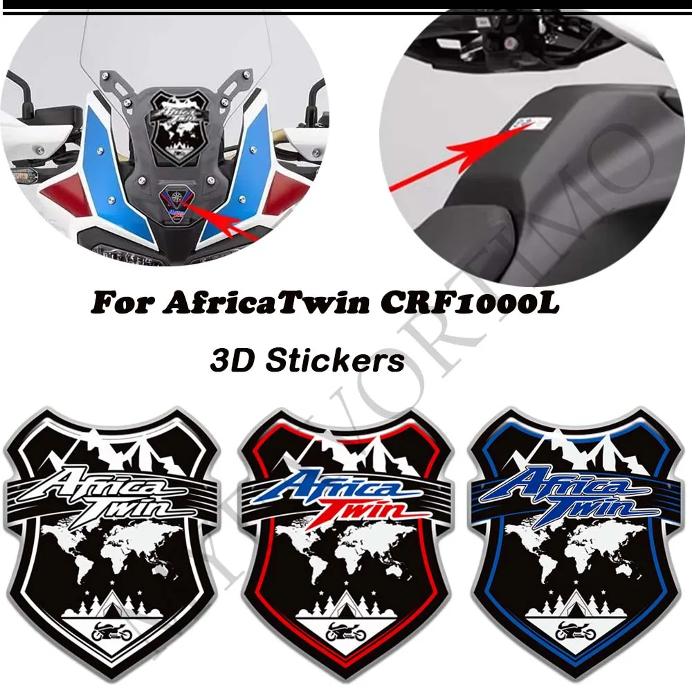 

Motorcycle For Honda Africa Twin AfricaTwin CRF1000L CRF 1000 1100 L 1100L Tank Pad Windshield Luggage Trunk Protector Stickers