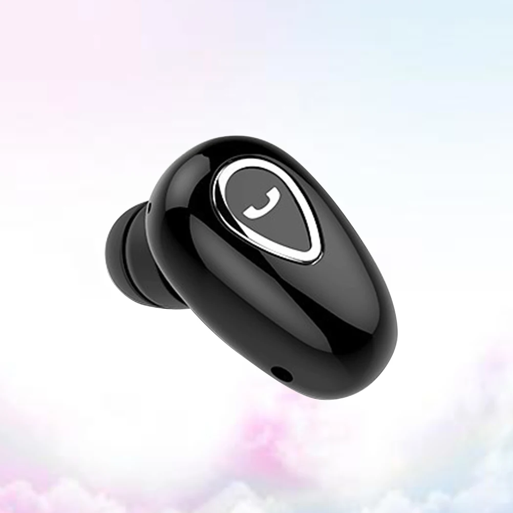 Drahtloser In-Ear-Kopfhörer Mini unsichtbar für Sport Schwarz.1 True Stereo Bass NFC Multifunktions-Anrufmusik Sprachsteuerung