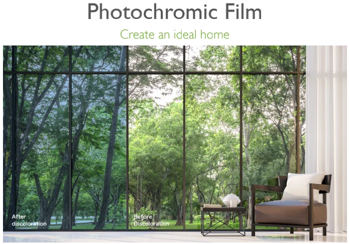 Factory Price Automotive Roll 30m Adhesive Polarized  UV 99% Sputter Nano Ceramic Solar Photochromic Window Film Tint Film