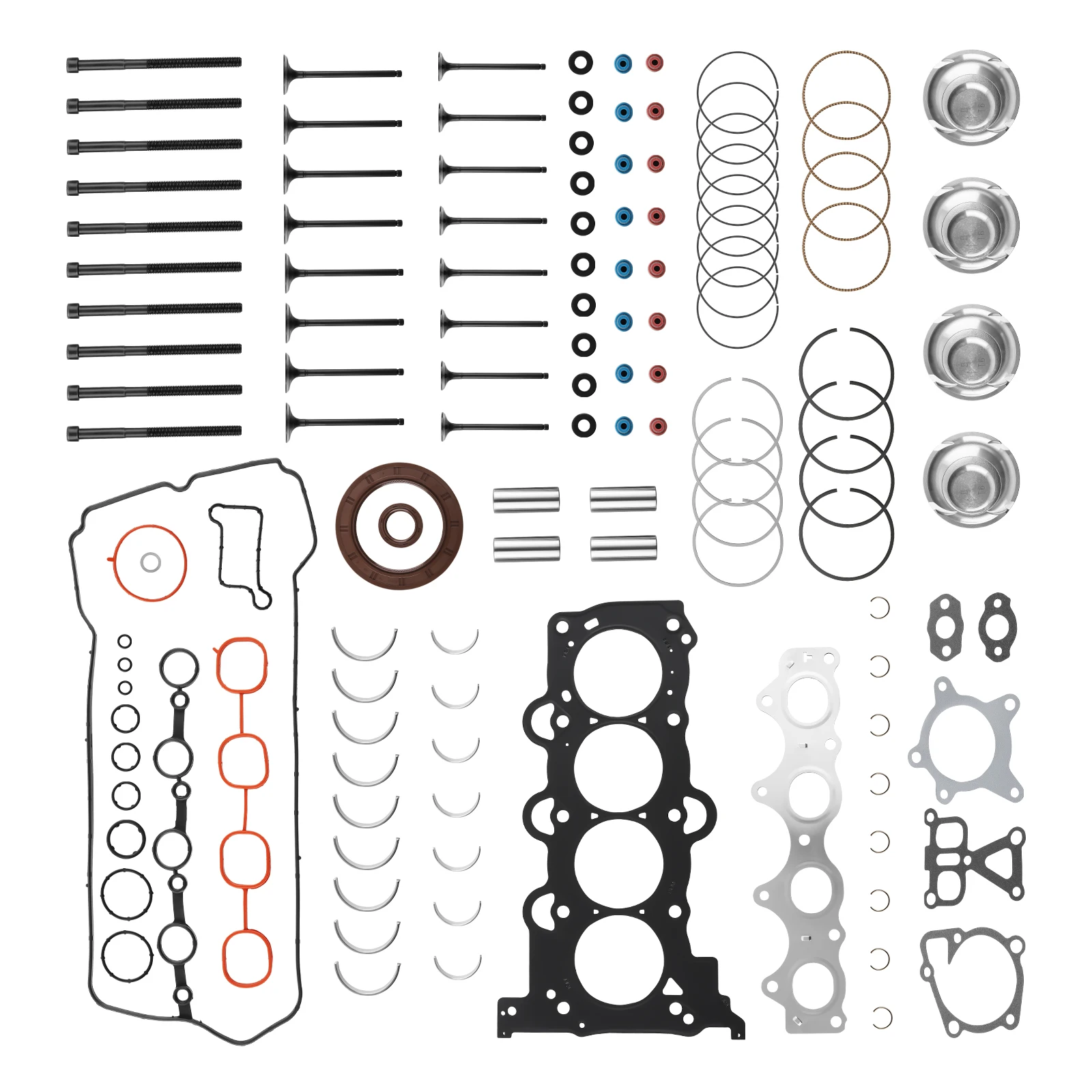 Engine Overhaul Rebuild Kit for Hyundai Kia Accent Rio 1.6L DOHC G4FD 2012-2019