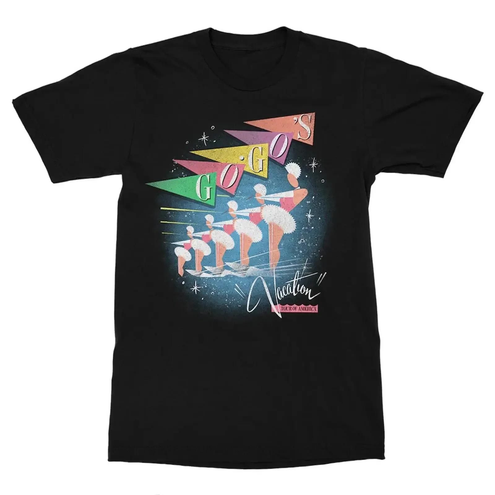 Camicia The Go Go's nera in cotone taglia intera S 5XL unisex CL467 vintage Washed Comfortable Soft Top For Everyday Wear