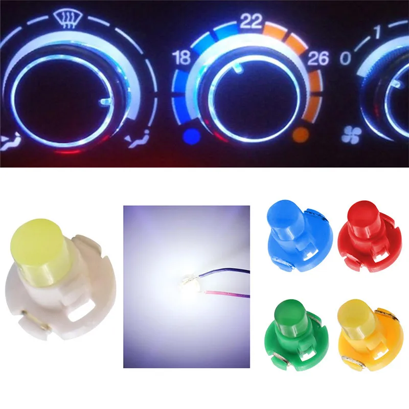 4Pcs Bulb Car Light T3 3D COB LED Wedge Instrument Cluster Panel Lamp Gauge Dashboard