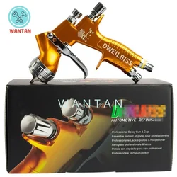 Car Spray Gun Golden Spray Gun LITE 1.3mm Nozzle 600ml Cup LVMP Car Pain Tool for Varnish and Primer High Quality