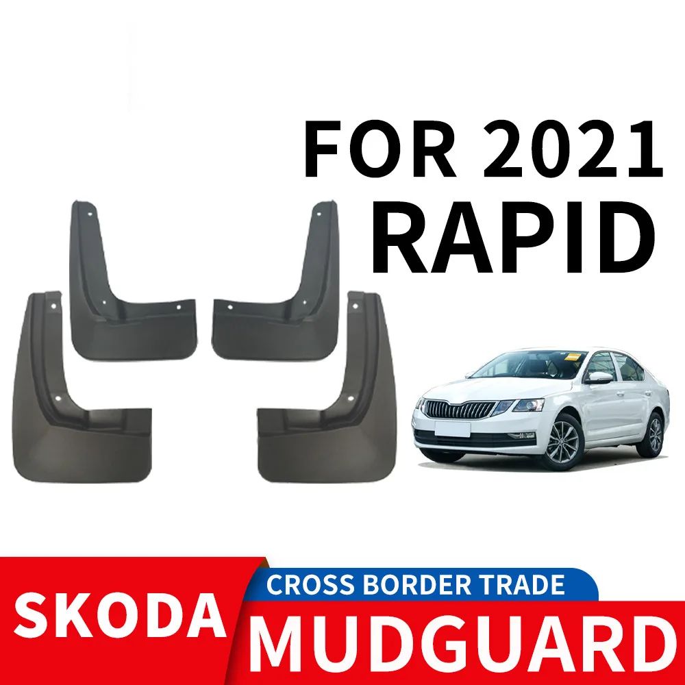 

For 2021 SKODA RAPID Mudflaps Front Rear Flares Splash Guards Cover Car Accessoie