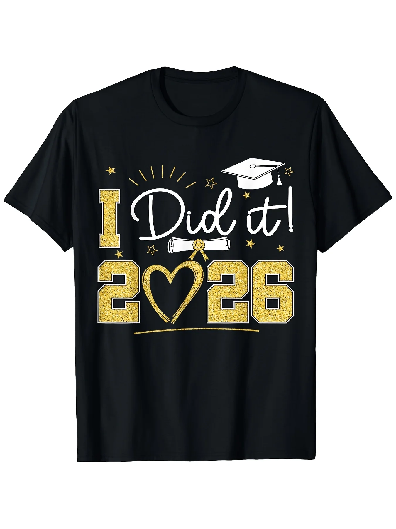 Graduation I Did It 2026 Graduate Senior 2026 Grad Family T Shirt Graphic Tees Men T Shirt Funny Tshirt 100% S XXXXXL-Same Style