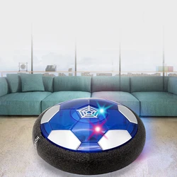 Pelota de fútbol suspendida para niños, juguete flotante interactivo de 18cm con luz, carga USB, para interiores