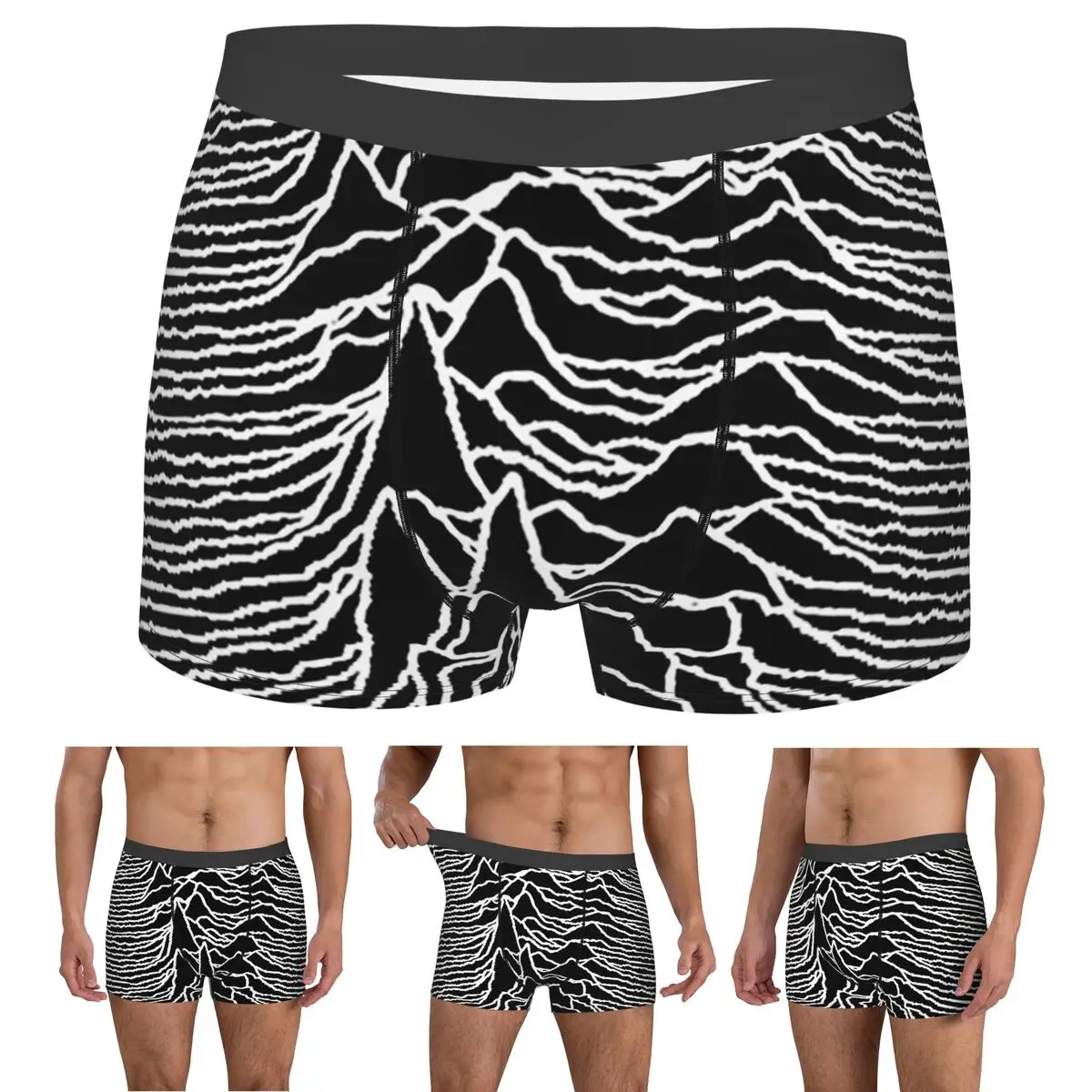 

Boxer Underpants Shorts Unknown Pleasures Panties Male Soft Underwear for Homme Man Boyfriend Gift