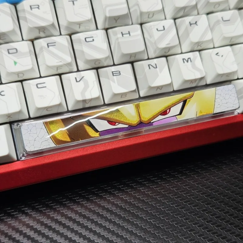 

Золотой клей Frieza 6,25U, позолоченный космический колпачок, серия Dragon Ball, мультяшная крутая горячая кровь, механическая клавиатура, полупрозрачный колпачок для ключей, подарок