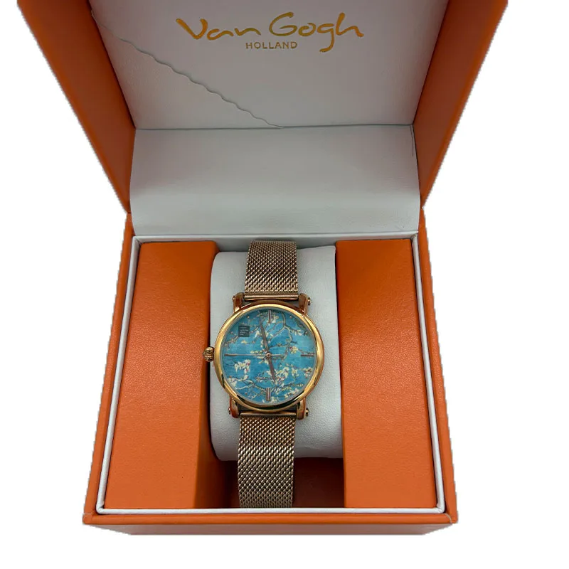 VAN GOGH 2025 Elegant Women's Watch Fashion Waterproof Clock Stainless Steel Business Dress Gift Quartz Watch for Women