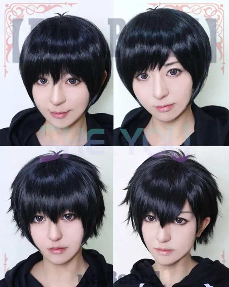 High Quality Osomatsu Matsuno Cosplay Wig Osomatsu San Wig Short Black Heat Resistant Sythentic Hair Wigs