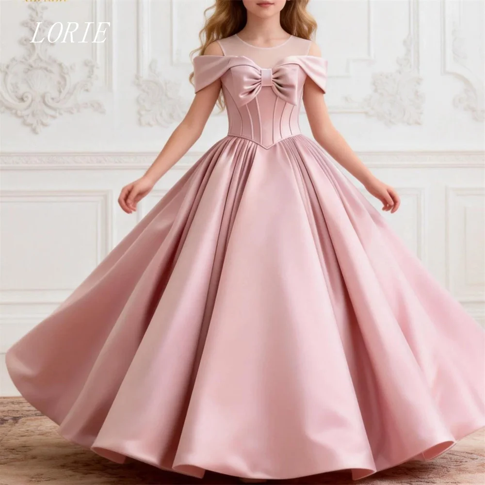 

LORIE Sweet Girl Dresses Luxury Little Girl Dress Bow Princess Dress Elegant Cute Baby Girl Dresses Customized 2026
