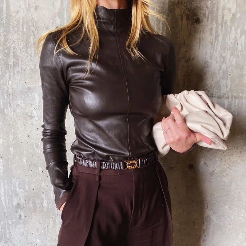 

Genuine Leather Autumn Winter New Style Tight Versatile Underlay Plush Thickened Stretch Sheepskin Top