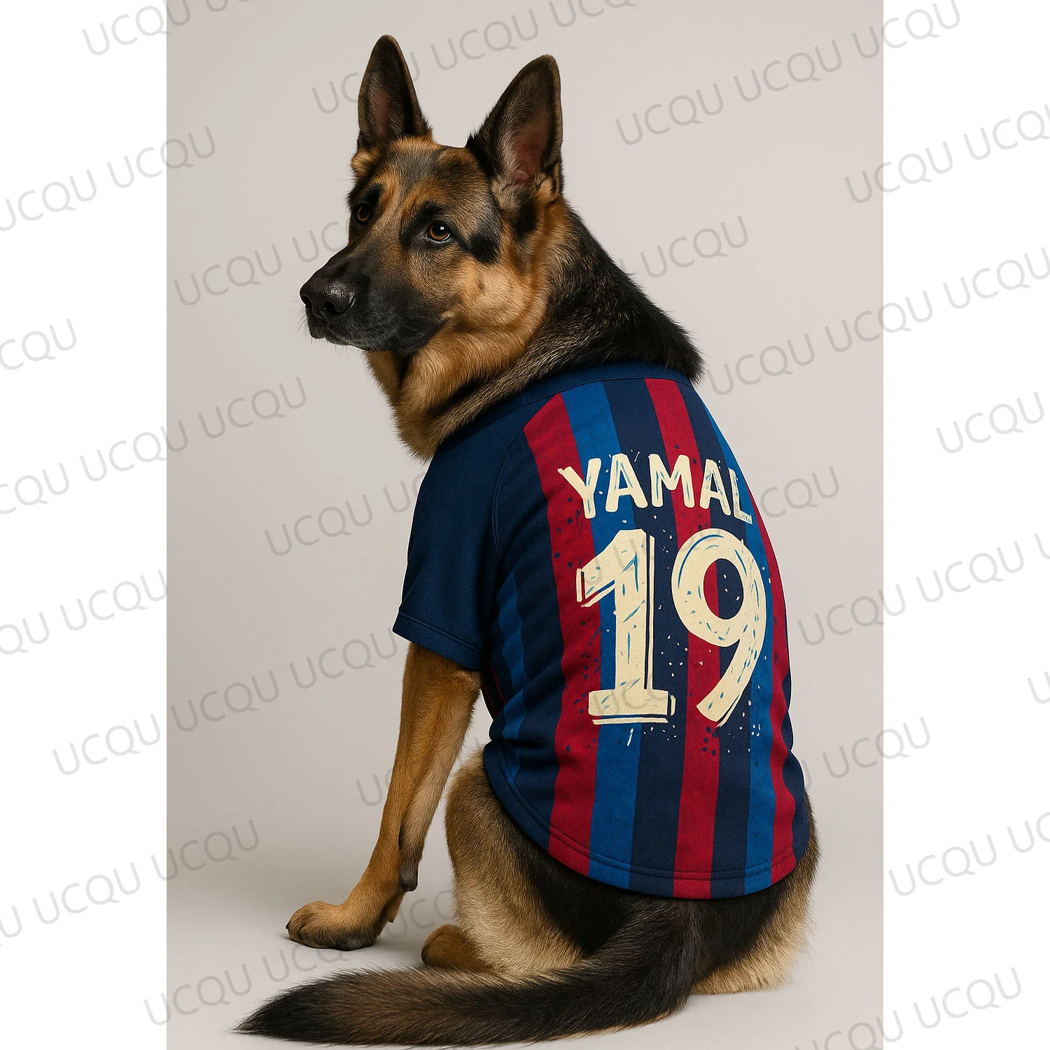 【セール中】Yamal 19 グラフィティスタイルペットジャージベスト通気性サッカー服犬用スポーツウェア衣装小中大品種用