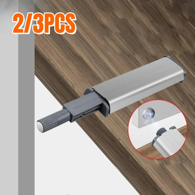 2/3PCS Cabinet Door Buffer Kitchen Cabinet Catches Door Stop Drawer Soft Quiet Close Invisible Handle Home Furniture Hardware