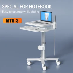 MTO-3 Medical Mouthscanning Trolley with Pallet Dentist Clinic Oral Scanner Cart with Bracket Large Space Storage Cable