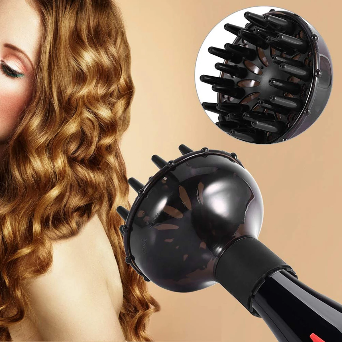 Universal Hair Dryer Diffuser for Curls Temperature Resistant Hairdryer Salon Home Drying Blower Hair Styling Tools Accessories