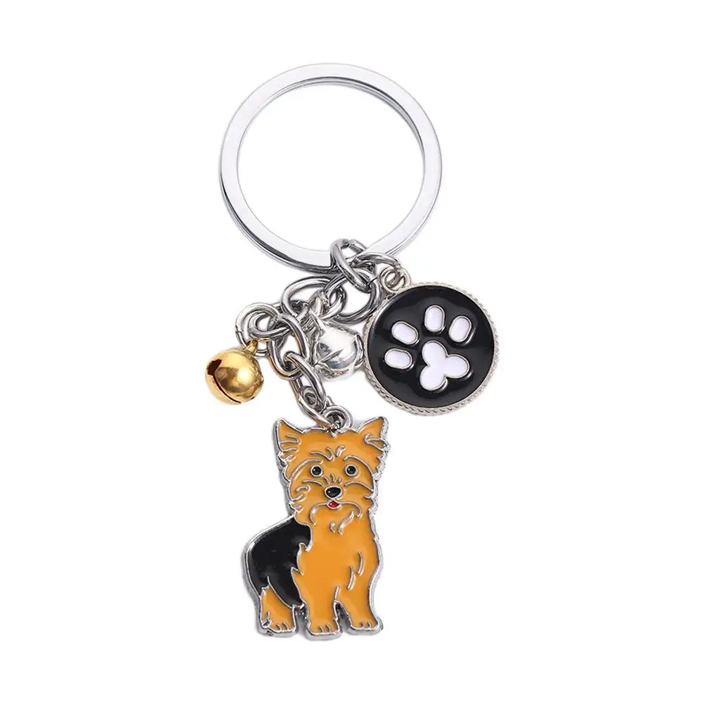Lover Gift Women Golden Retriever Enamel Maltese Husky Dog Keychain Pet Keychain Dog Pendant Pet Keyring