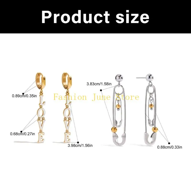 N5KA Propatoledly Starling Studs Strings أقراط تطرح مكتب هدايا المجوهر #6