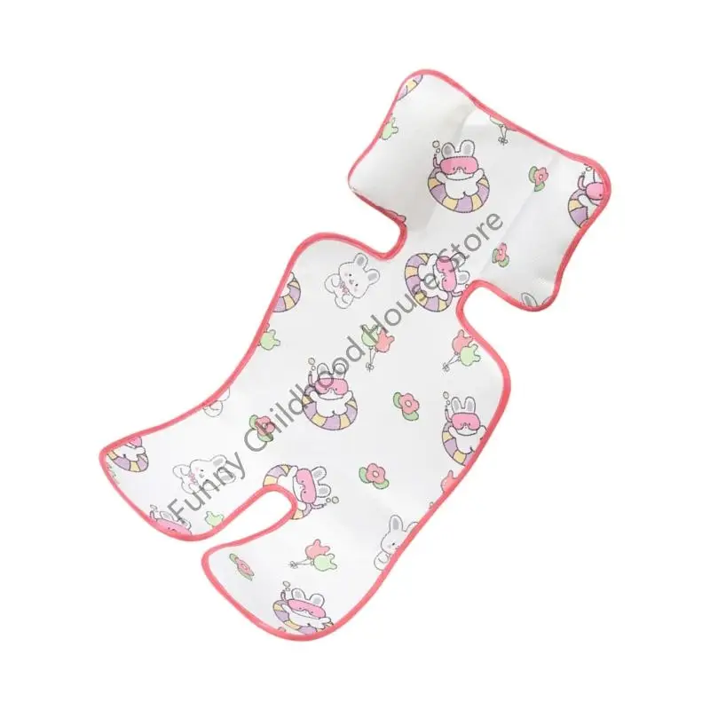 

D0LA Pram Cooling Pad Baby Pram Carriage Cushion Toddlers Infant Pushchair Liner Summer Pram Breathable Cushion