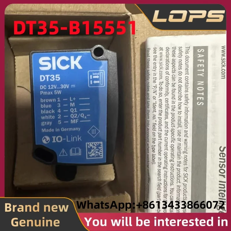 

DT35-B15551 Совершенно новый оригинальный дальномер лазера SICK, большое количество на складе, добро пожаловать на консультацию
