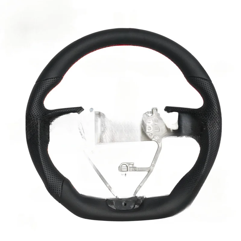 For Toyota Camry 2018-2022 Full Leather Steering Wheel with Red Positioning Line