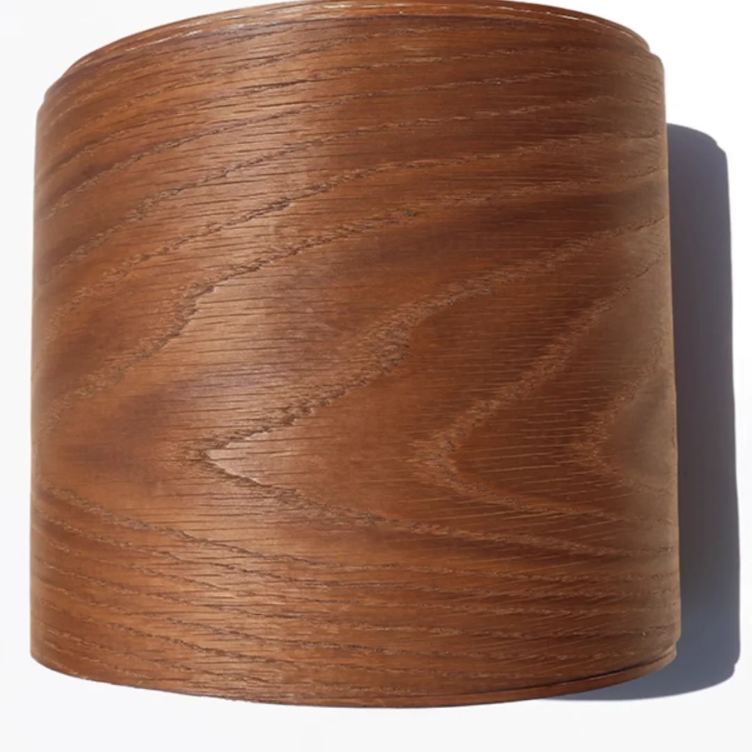 Length:2.5meters Width:150mm Thick:0.5mm Natural smoked oak textured wood veneer Ideal for Furniture Audio décor