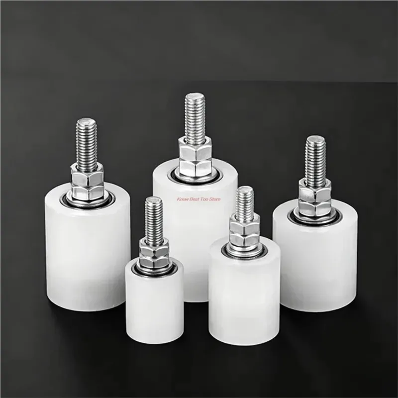 1PCS Nylon Positioning Pulley Sliding Door Clamp Wheel Bearing Roller Guide Pulley Smooth Track Moving Wheel Customization