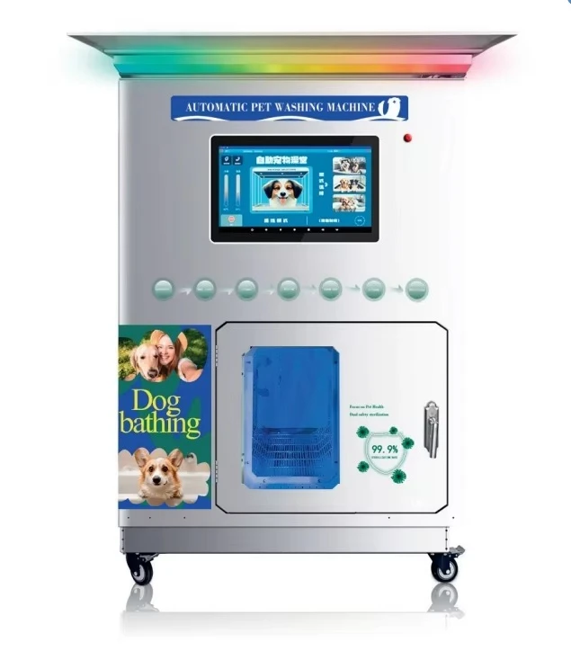Fully Automatic Self Service Dog Washing Station, PET Pet Grooming Machine with Credit Card & Cash Payment