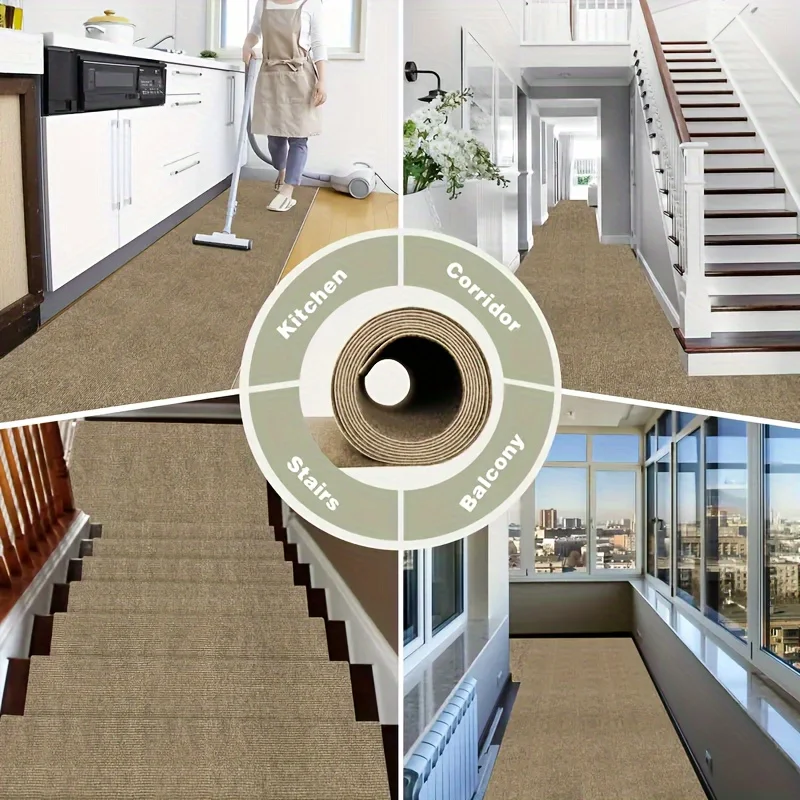 1 Rolle selbstklebender Teppich, selbstklebende Mattenrolle, für den Heimgebrauch, gewerbliche Nutzung, Badezimmer, Fußmatten, Treppenmatten und Haustiermatten – Detail 40
