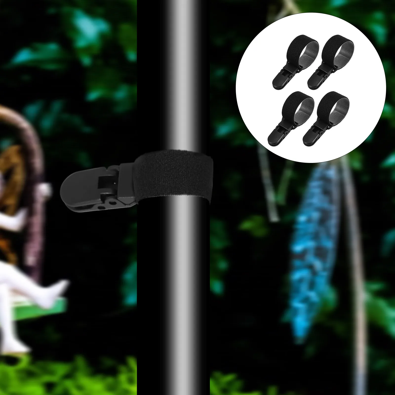 

10pcs Garden Flag Clips Anti Wind Holders Durable Plastic Weatherproof Fixing Stoppers for Small Yard Flags Outdoor Fence Wall