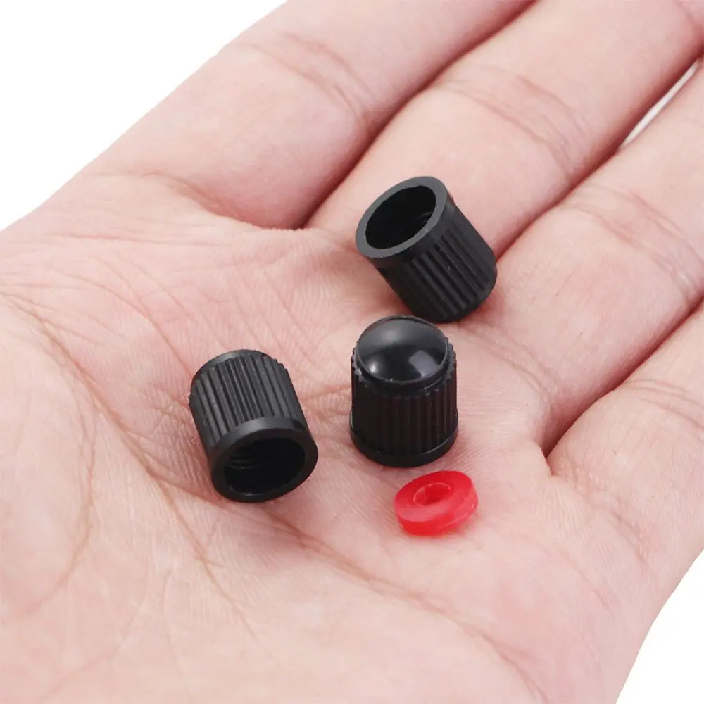 20PCS Black ABS Black Universal Dustproof Caps Car Tire Valve Stem Caps Dust Cover