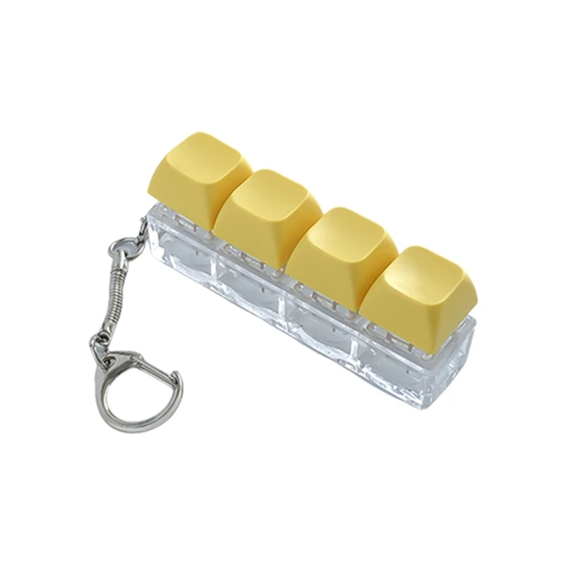 แบบพกพา 4 พลาสติก Keycap ความวิตกกังวลบรรเทาของเล่นสำหรับความเครียดบรรเทา Enhancement สำหรับเด็กและผู้ใหญ่ 15UB