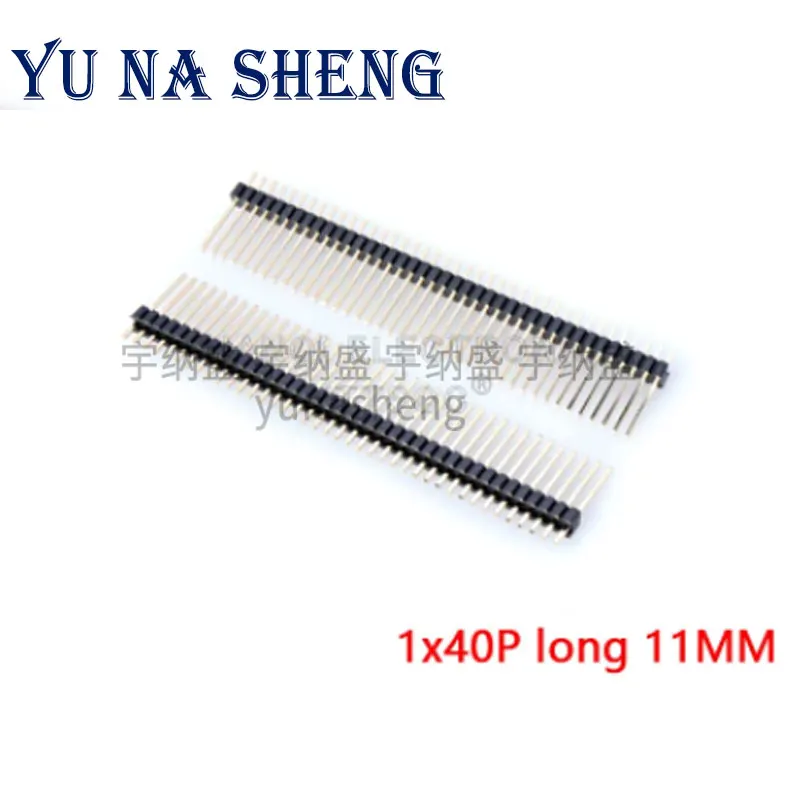 1.27mm 1.27 Single Double Row Male 1X40P 2*50P Breakaway PCB Board Pin Header Long 11mm 12mm 14MM Connector Strip Pinheader