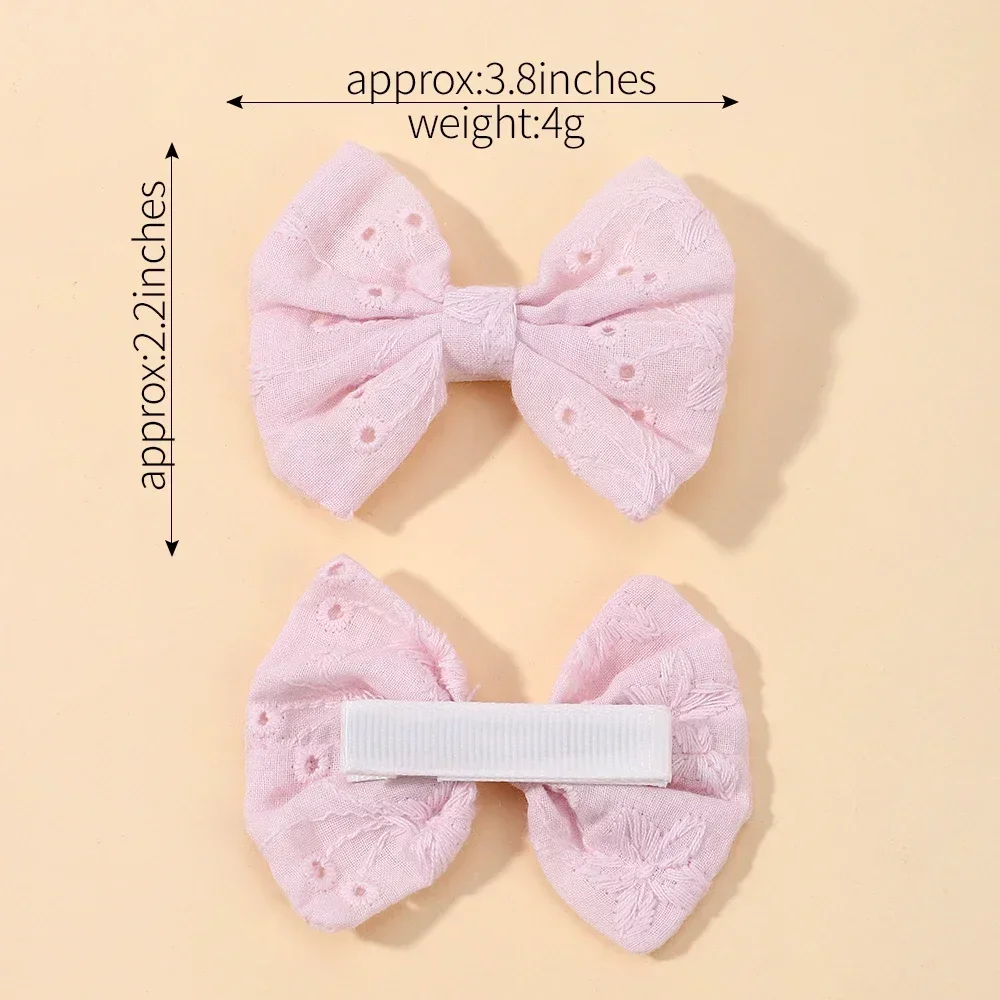 4Pcs Baby Sweet Cheer Bow Hair Clips Set Girls Print Hairpins Kids Lovely Hair Accessories Toddler Dress Hairgripe Headwear Gift