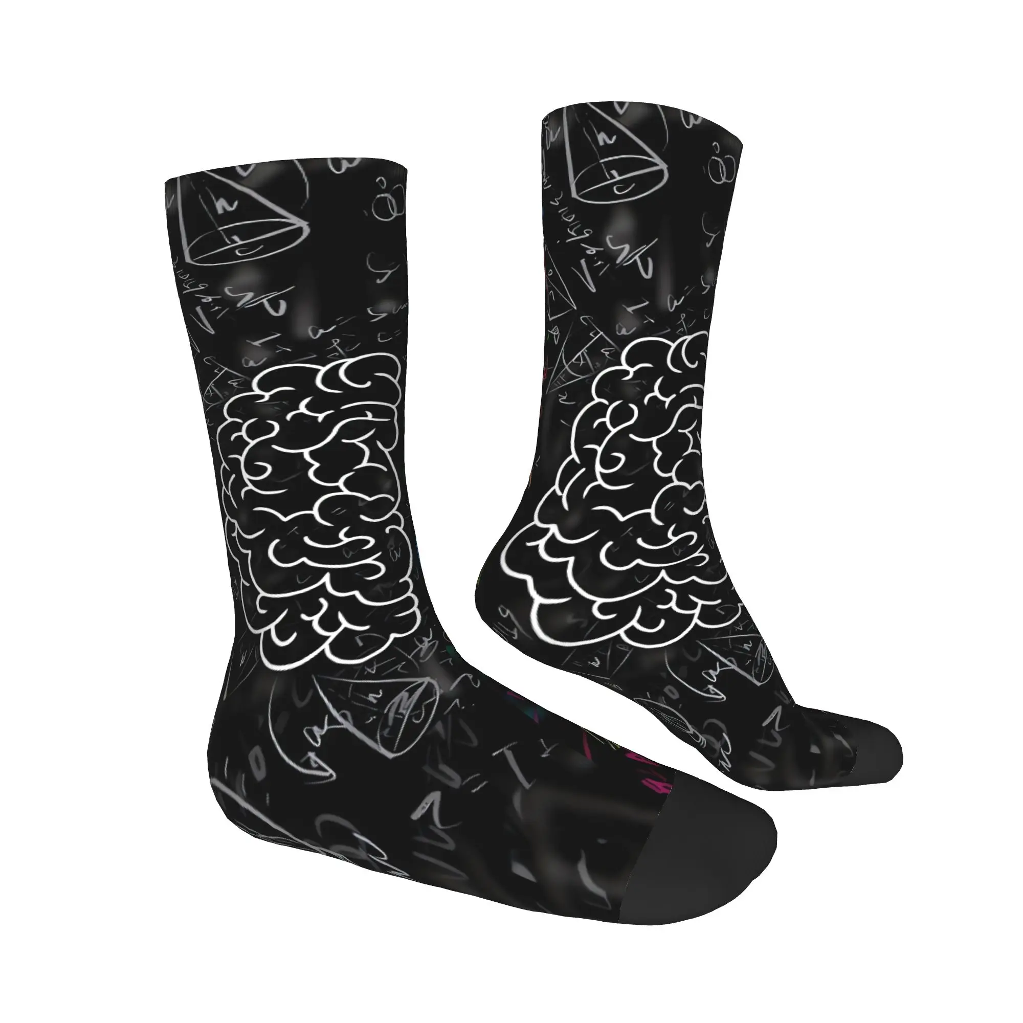 Men Socks Chemical Molecular Formula  Stockings Winter Leisure Soft Breathable Socks Graphic Outdoor Sports Anti-Slip Socks