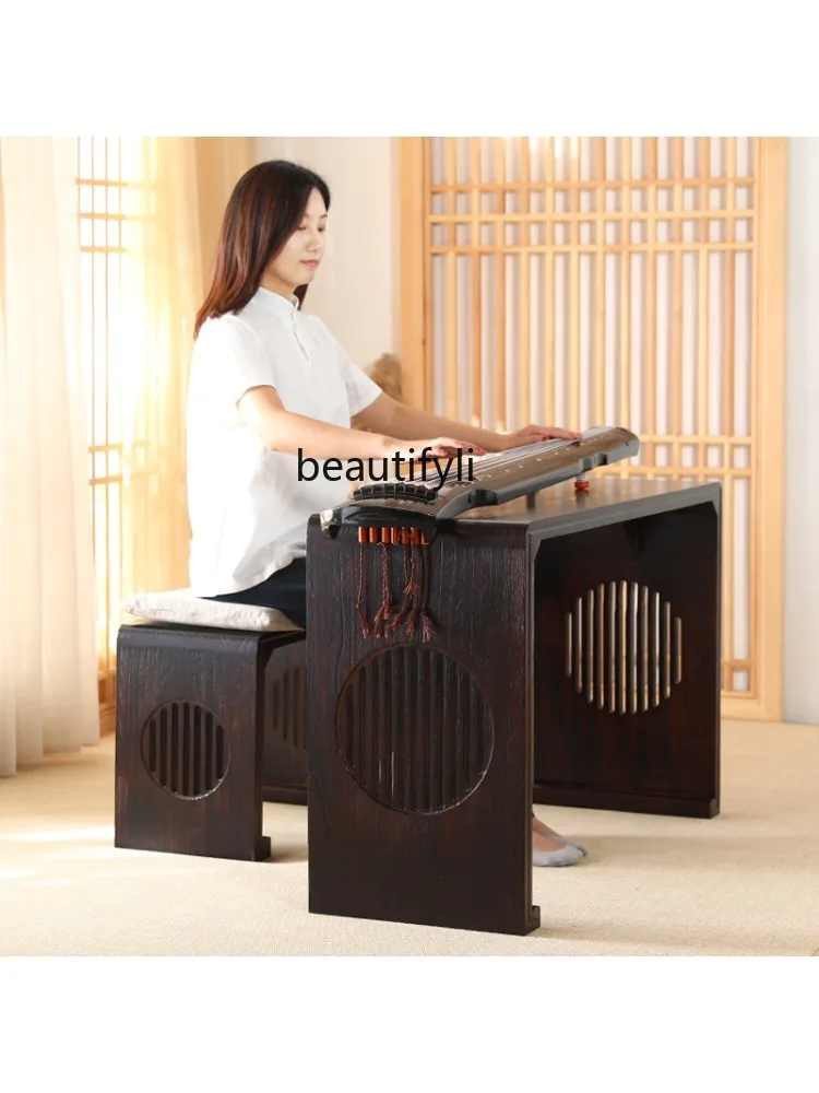 Guqin Desks and Chairs Resonance Piano Table Zen Solid Wood  Antique Imitation Chinese Style Guzheng Calligraphy Chess Table